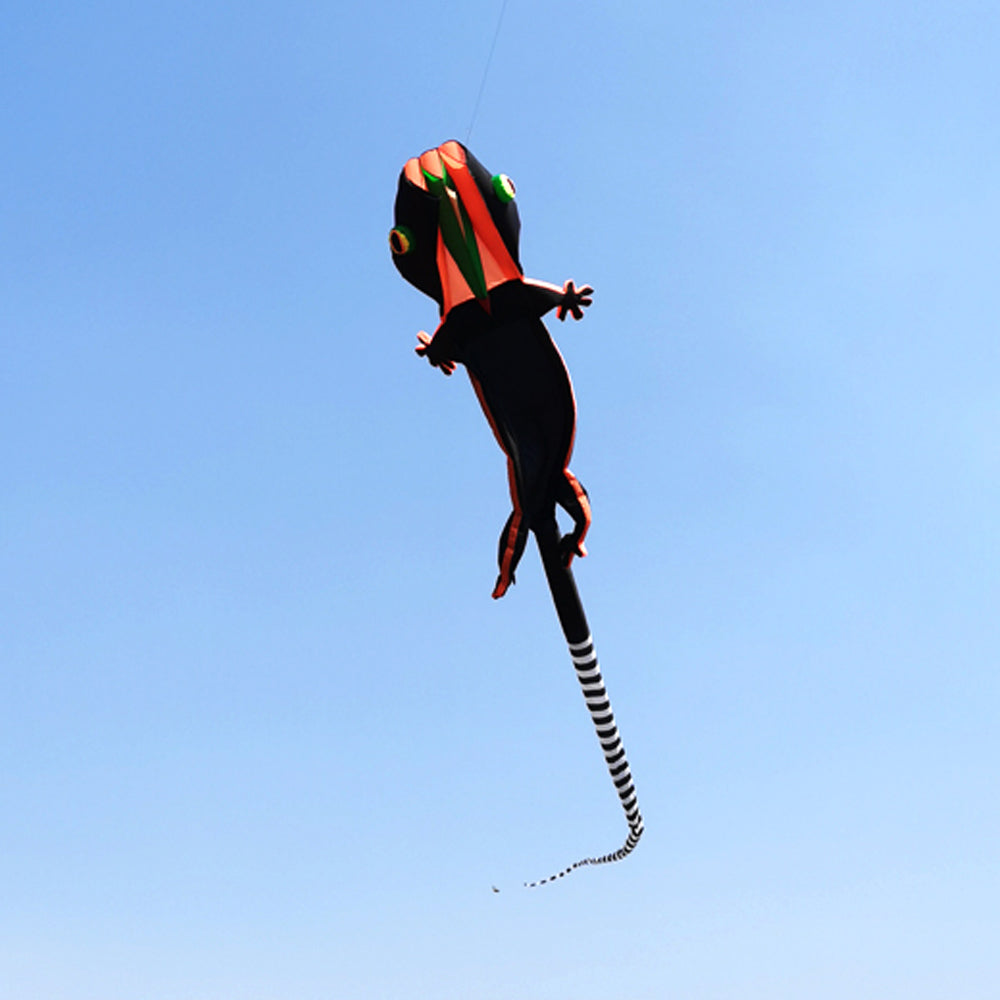 12m Giant Gecko Kite Single Line Soft Inflatable Kite 30D Ripstop Nylon with Bag