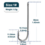 Load image into Gallery viewer, Fishing Hooks Long Shank Hooks Barbed Sea Aberdeen Hooks High Carbon Steel Carp Fishing Jig Worm Hook Freshwater Fishing Tackle
