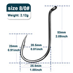 Lade das Bild in den Galerie-Viewer, 9KM Octopus Fishing Hook Sea Carp Fishing Lures Barbed Hooks Black 50~100Pcs Fishing Jig Worm Hooks Tackle Saltwater Freshwater
