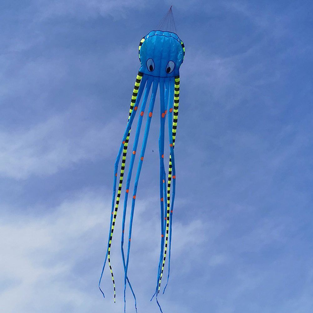 9KM 13color Big Octopus Kite 8m Large Single Line Soft Inflatable Kite