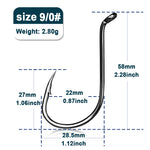 Lade das Bild in den Galerie-Viewer, 9KM Octopus Fishing Hook Sea Carp Fishing Lures Barbed Hooks Black 50~100Pcs Fishing Jig Worm Hooks Tackle Saltwater Freshwater
