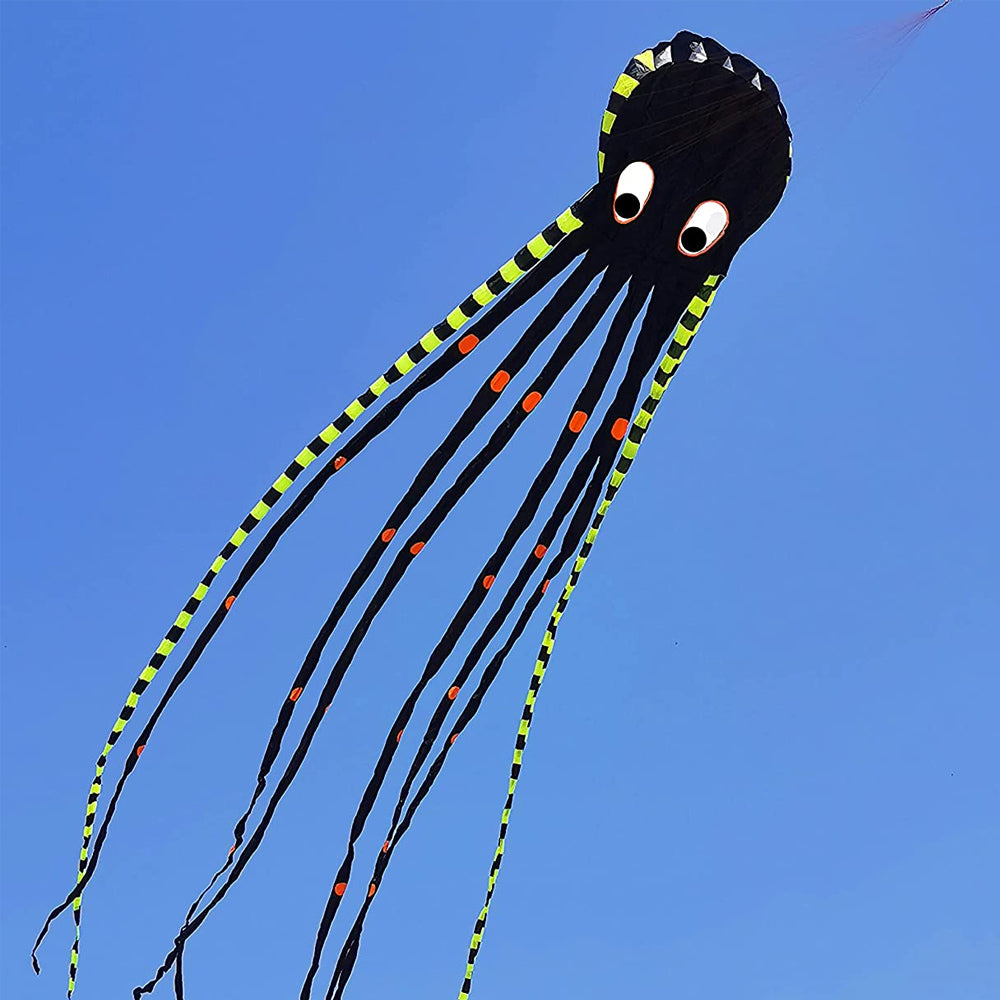 9KM 13color Big Octopus Kite 8m Large Single Line Soft Inflatable Kite