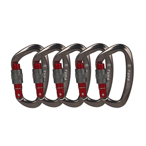 25kN Climbing Carabiners Screw Gate Lightweight