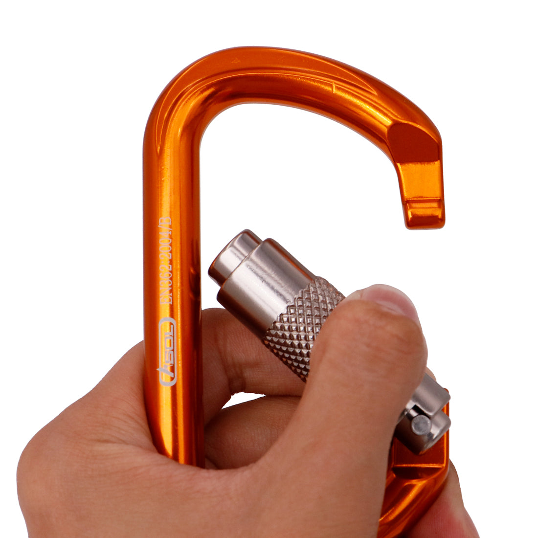 Aluminum Twist Locking Carabiner Oval Type