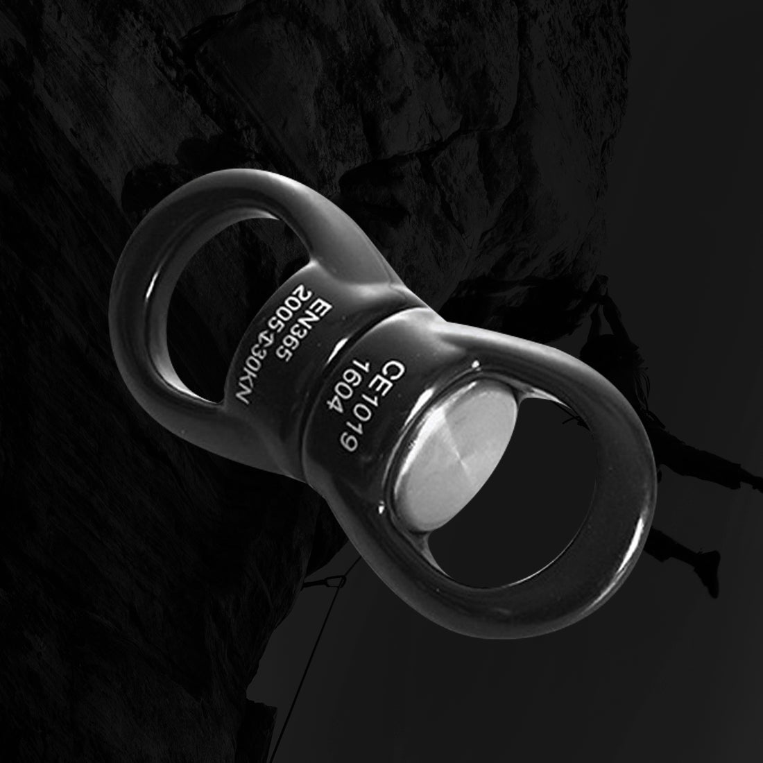 35KN Rock Climbing Rope Swivel Bearing Connector