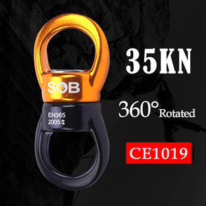 35KN Rock Climbing Rope Swivel Bearing Connector