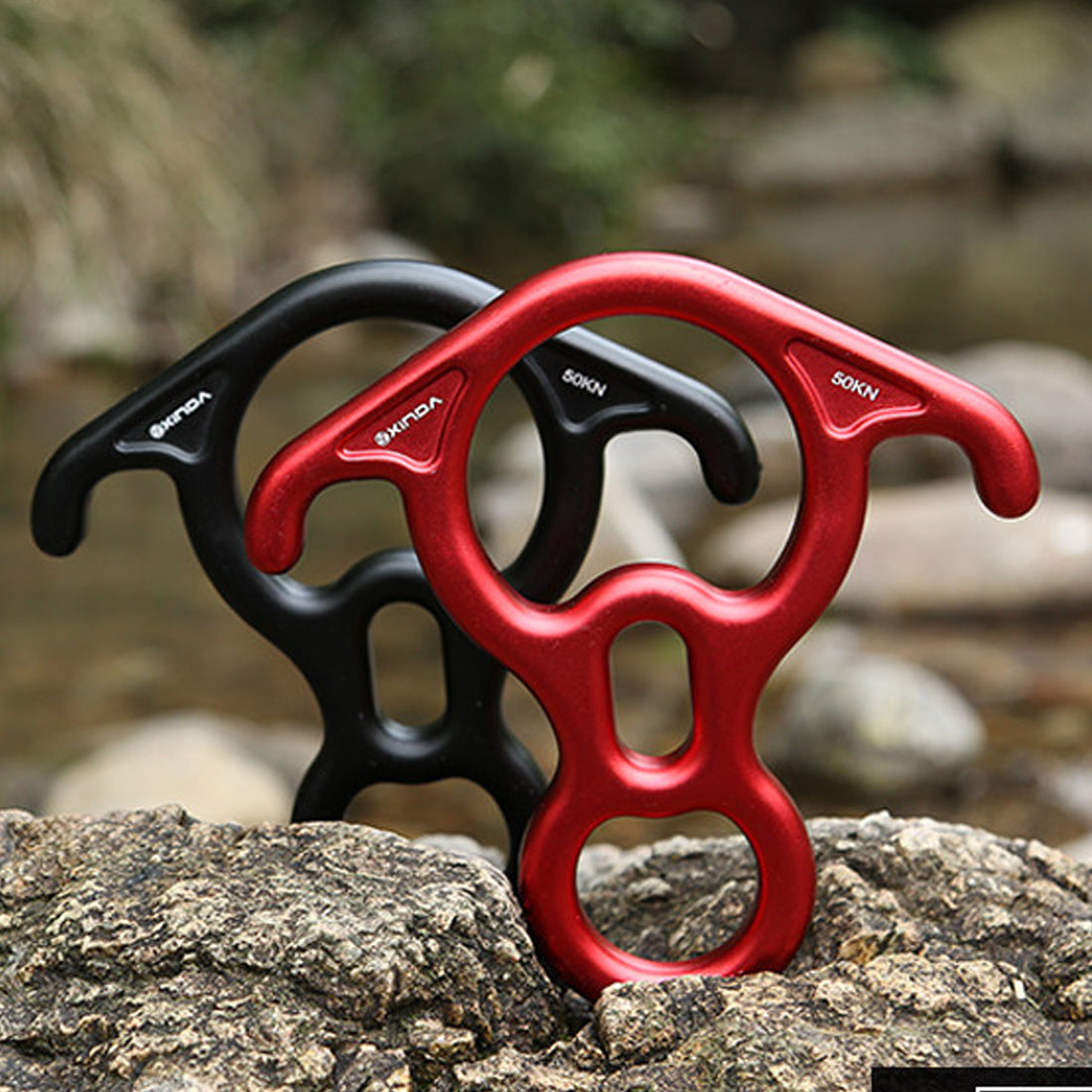 Horns Eight-shaped Ring Climbing Carabiner Descender