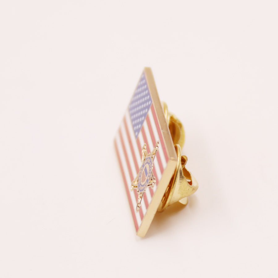 US MILITARY UNITED STATES FLAG METAL PIN BADGE