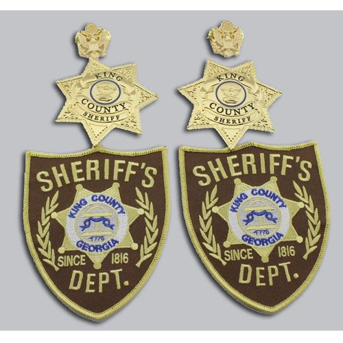 The Walking Dead King Country Sheriff Dept. Patch Shoulder Badge