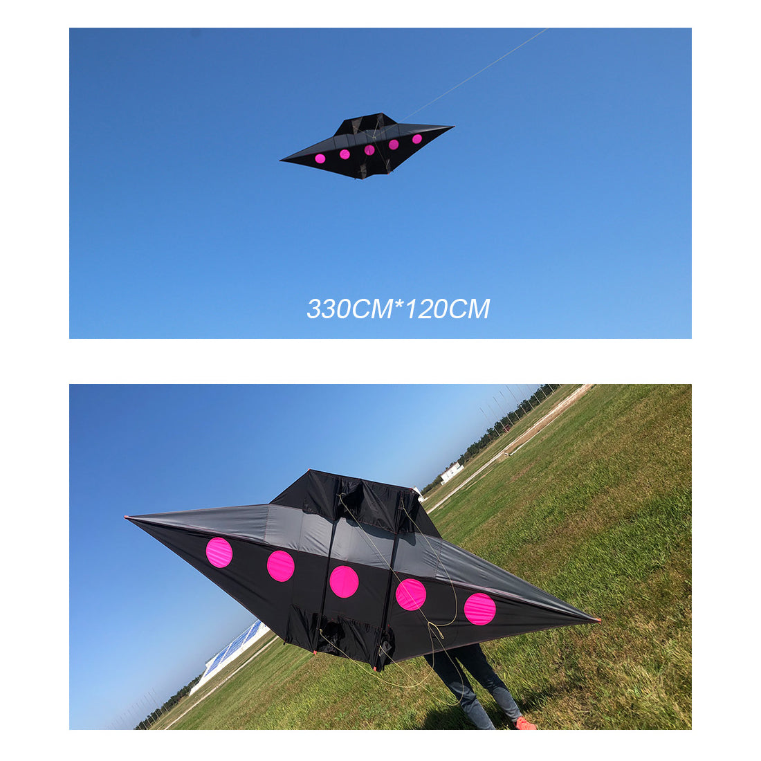 3.3M UFO Kite Single Line Kites