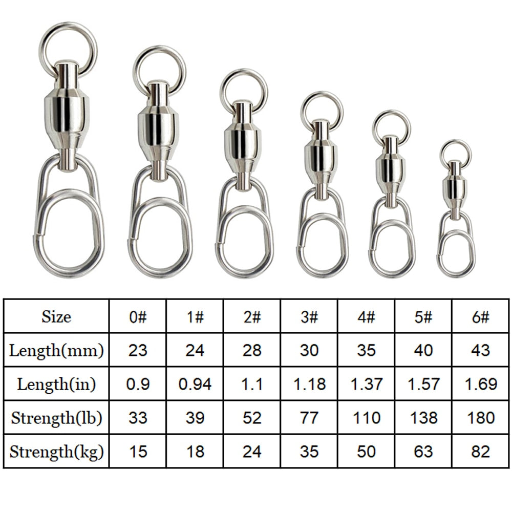 3 Way Swivelstainless Steel 3-way Swivel Snap Clips 30pcs - Quick Fishing  Connector