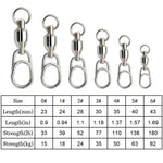 Load image into Gallery viewer, Fishing Connector Rolling Swivel Snap Stainless Steel Fishing Swivels
