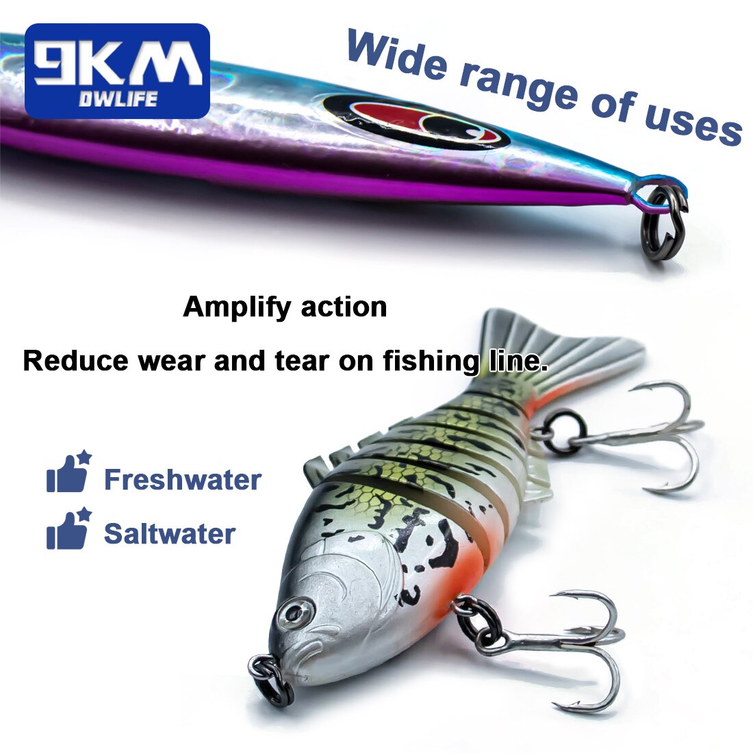Electronic LED Fishing Lure, Corrosion Proof Stainless Steel LED