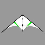 Load image into Gallery viewer, Freilein 2.15m Breeze Stunt Kite Ghost Dual Line Framed Kites Beach Sports Kite (Set : Wrist Strap+2x30mx50lb Flying Lines+Bag )
