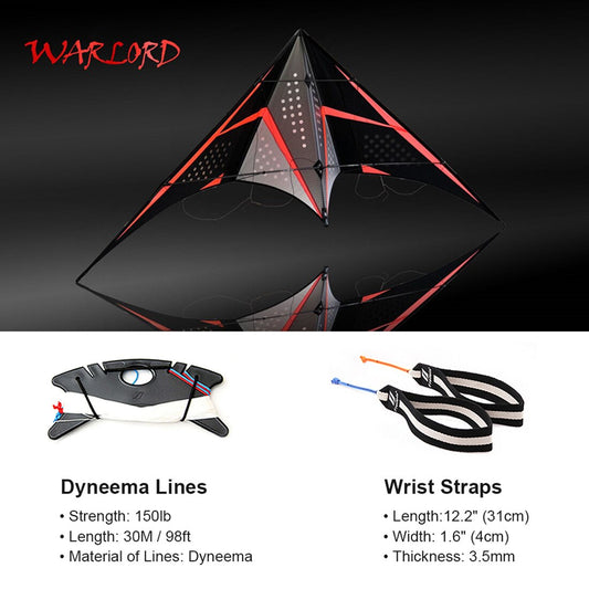 Freilein 2 Line Stunt Kite 2.4m Professional WARLORD Acrobatic Kite