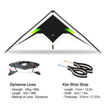 Load image into Gallery viewer, Freilein Stunt Kite 2.4m Professional 2 Line Acrobatic Kite Ripstop Icarex PC31 Wrist Strap + 2 x 30m x 90lb Flying Lines + Bag
