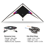 Load image into Gallery viewer, Freilein Stunt Kite 2.4m Professional 2 Line Acrobatic Kite Ripstop Icarex PC31 Wrist Strap + 2 x 30m x 90lb Flying Lines + Bag
