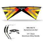 Load image into Gallery viewer, Hot Sale Freilein Windrider Ⅱ X 4 Line Stunt Kite Professional 2.42m Large Beginner Acrobatic Kite PC31 Handle + 4x30mx90lb Flying Lines + Bag
