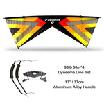 Lade das Bild in den Galerie-Viewer, Hot Sale Freilein Windrider Ⅱ X 4 Line Stunt Kite Professional 2.42m Large Beginner Acrobatic Kite PC31 Handle + 4x30mx90lb Flying Lines + Bag
