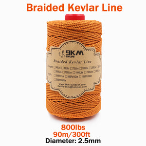 High Strength Orange Kevlar Line（On Spool）