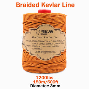 High Strength Orange Kevlar Line（On Spool）