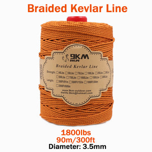 High Strength Orange Kevlar Line（On Spool）