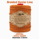 Load image into Gallery viewer, High Strength Orange Kevlar Line（On Spool）
