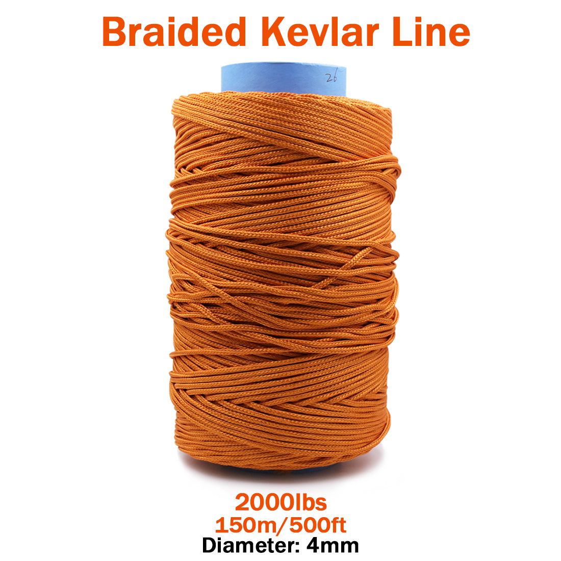 High Strength Orange Kevlar Line（On Spool）