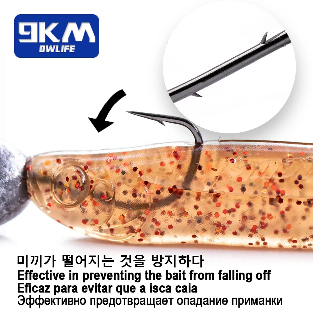 Original Small Grouper Head Jigs Hook Rock Fish Hooks for Soft Worm Saltwater  Fishing Hook 1g