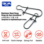 Load image into Gallery viewer, Fishing Snaps Fast Lock Clips Stainless Steel Fishing Connector
