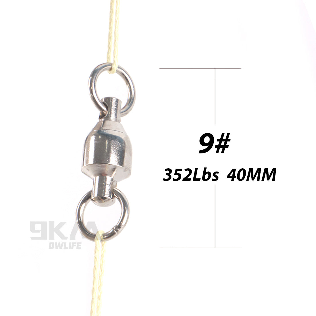 20pc/50pc Solid Ball Bearing Swivels Connector - 10 Sizes