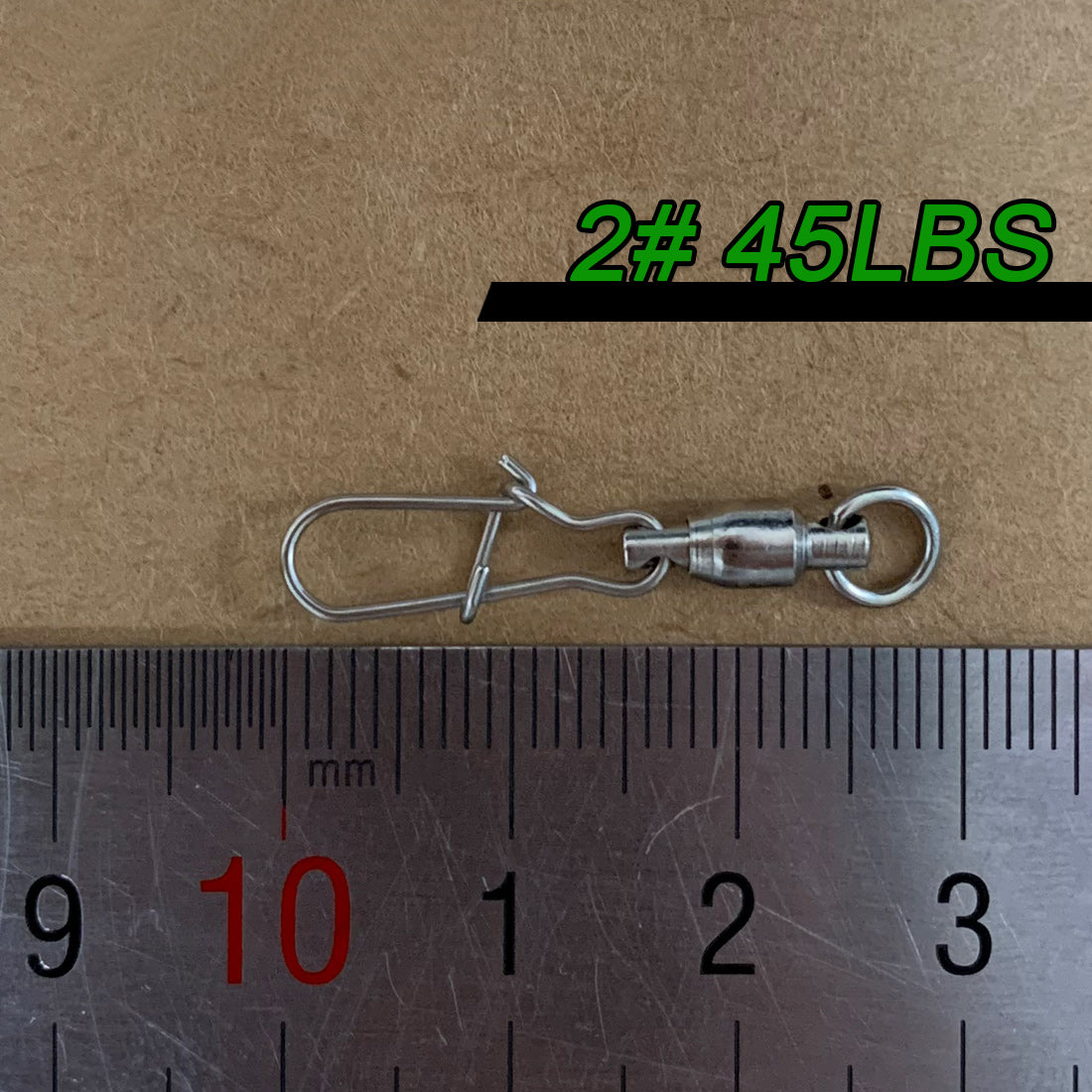 20~100Pcs Fishing Ball Bearing Swivels Duolock Snap Stainless Steel Fishing Connector Swivels with Crane Barrel Lure Fish Tackle