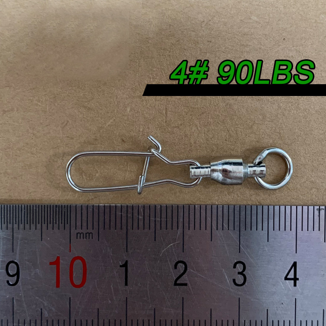 20~100Pcs Fishing Ball Bearing Swivels Duolock Snap Stainless Steel Fishing Connector Swivels with Crane Barrel Lure Fish Tackle