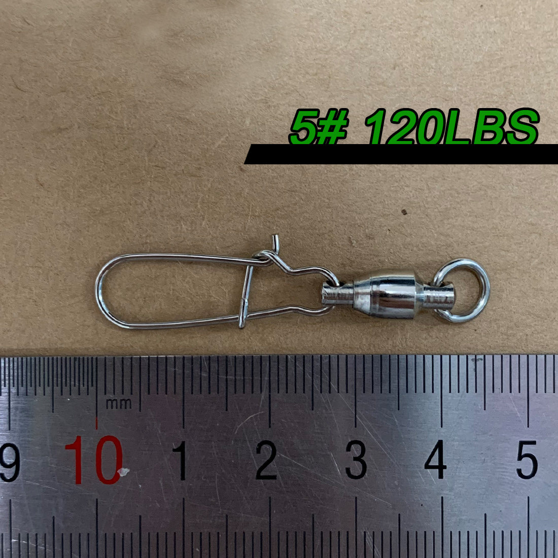 20~100Pcs Fishing Ball Bearing Swivels Duolock Snap Stainless Steel Fishing Connector Swivels with Crane Barrel Lure Fish Tackle