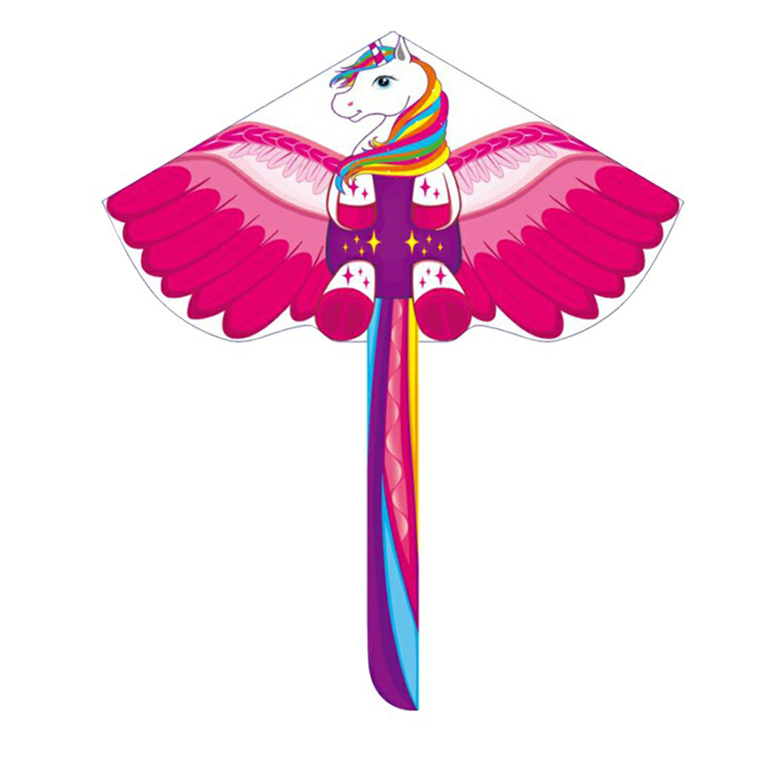 3D Unicorn Horse Kite Nylon Single Line Kite