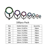Load image into Gallery viewer, Colorful 6#-42# 120pcs Fishing Rod  Guides Repair Rods
