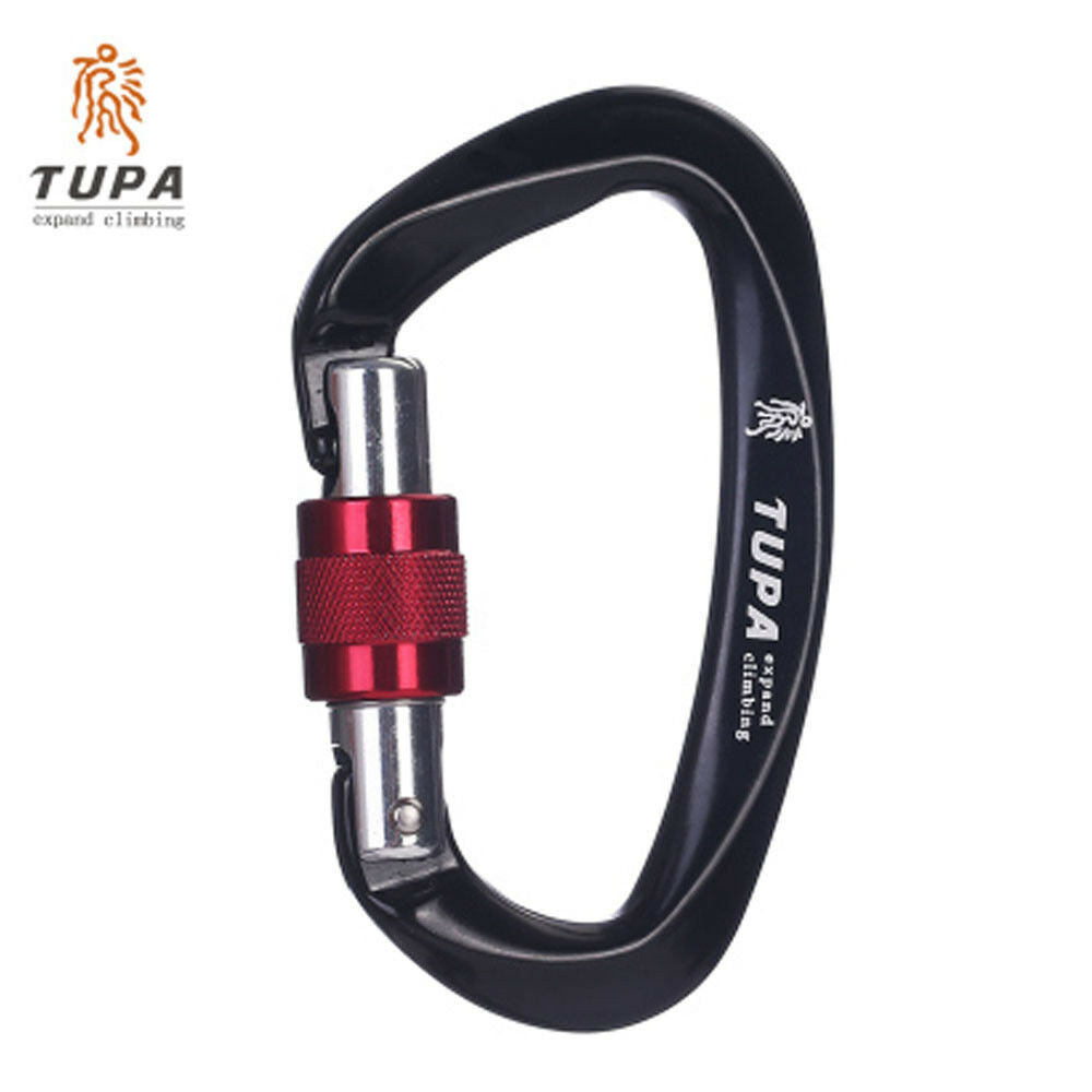 25kN Climbing Carabiners Screw Gate Lightweight