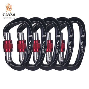 25kN Climbing Carabiners Screw Gate Lightweight