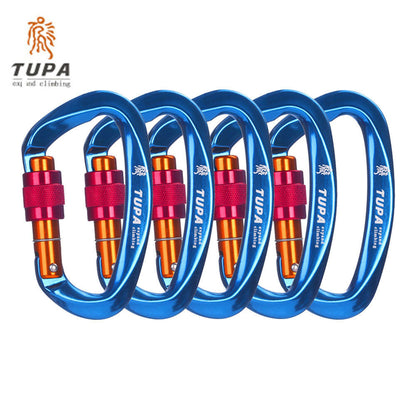 25kN Climbing Carabiners Screw Gate Lightweight