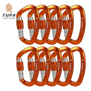 25kN Climbing Carabiners Screw Gate Lightweight