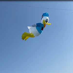 4m Line Laundry Kite Soft Inflatable Cartoon Duck Kite