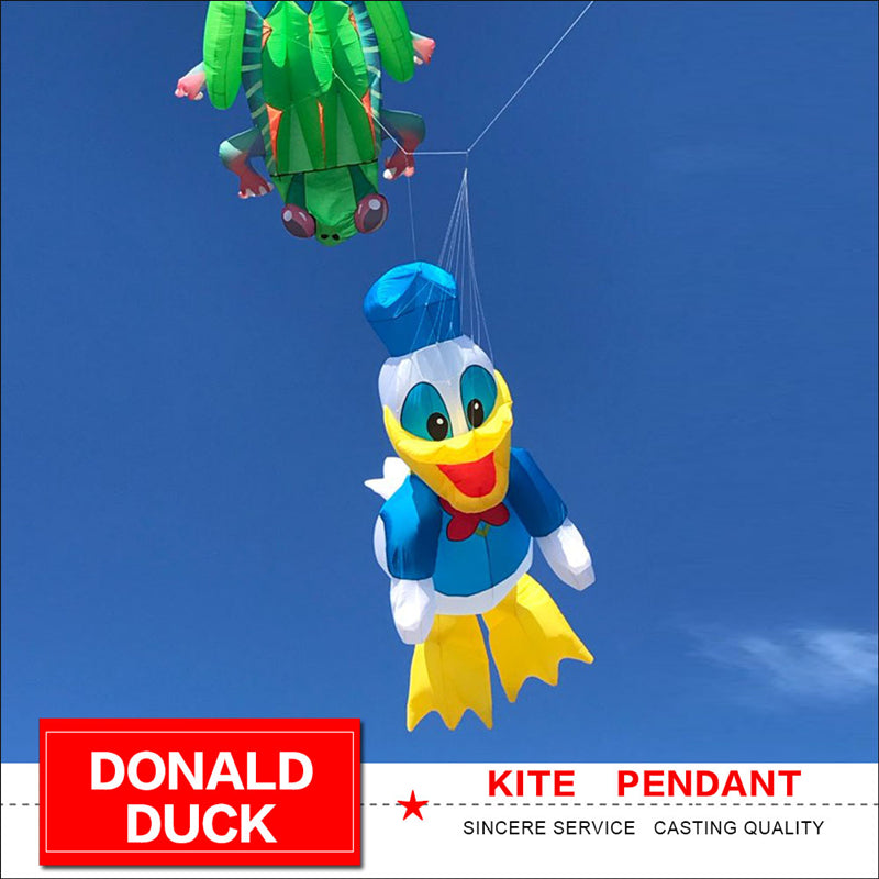 4m Line Laundry Kite Soft Inflatable Cartoon Duck Kite