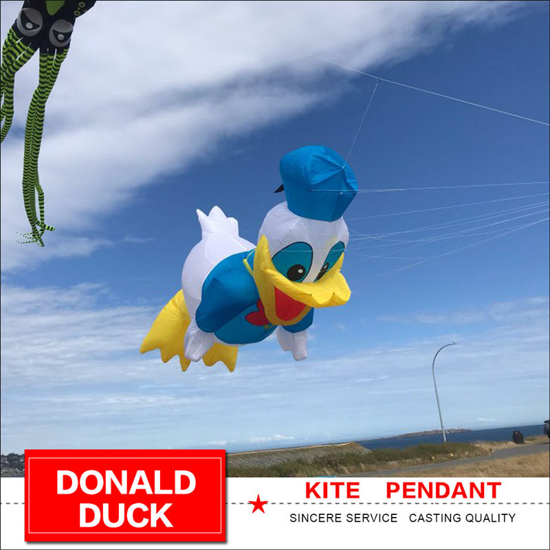 4m Line Laundry Kite Soft Inflatable Cartoon Duck Kite