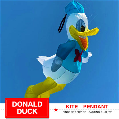 4m Line Laundry Kite Soft Inflatable Cartoon Duck Kite